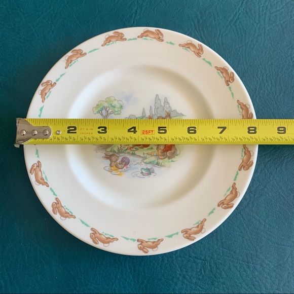 Royal Doulton Bunnykins English Fine Bone China Child’s Plate Collectible EUC - Picture 5 of 5
